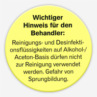 Wichtiger Hinweis für den Behandler! Wichtiger Hinweis für den Behandler!